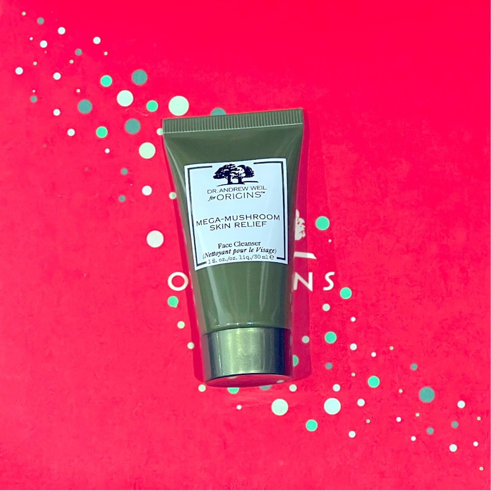 DR. WEIL FOR ORIGINS™ Mega-Mushroom Skin Relief Face Cleanser, Travel Size, 1 oz